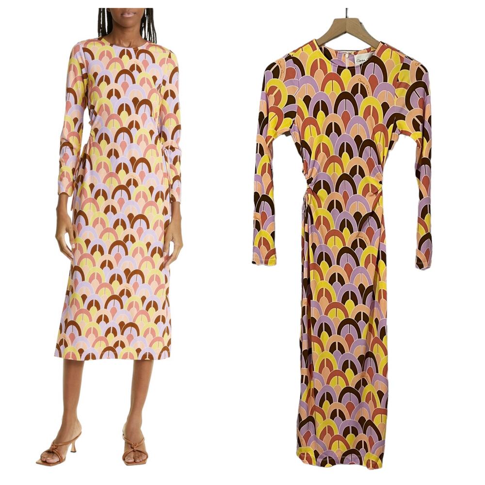 NWT Cara Cara Celeste Dress - Geo Lavender Zest - XXS